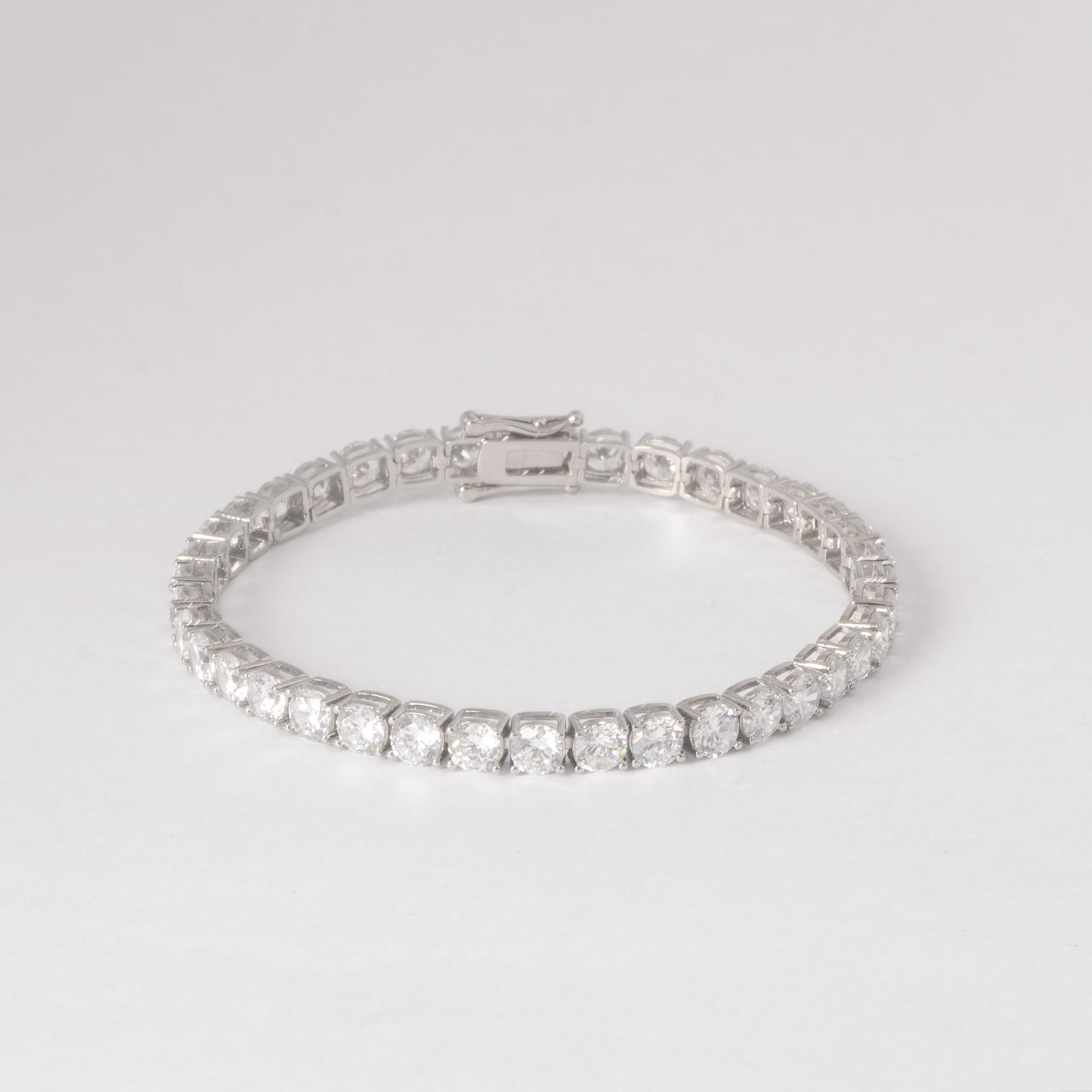 5MM TENNIS BRACELET- WHITE