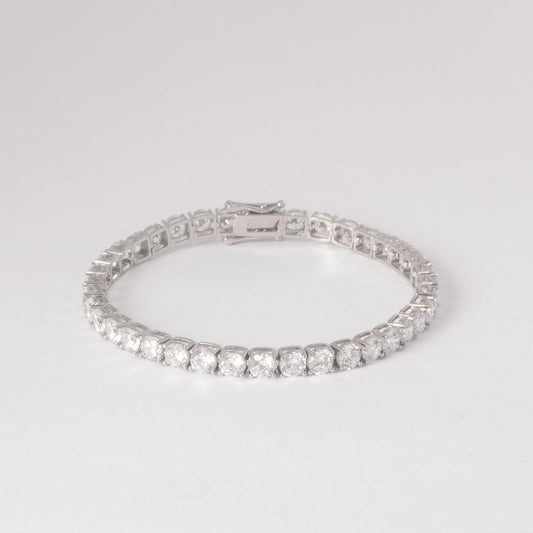 5MM TENNIS BRACELET- WHITE