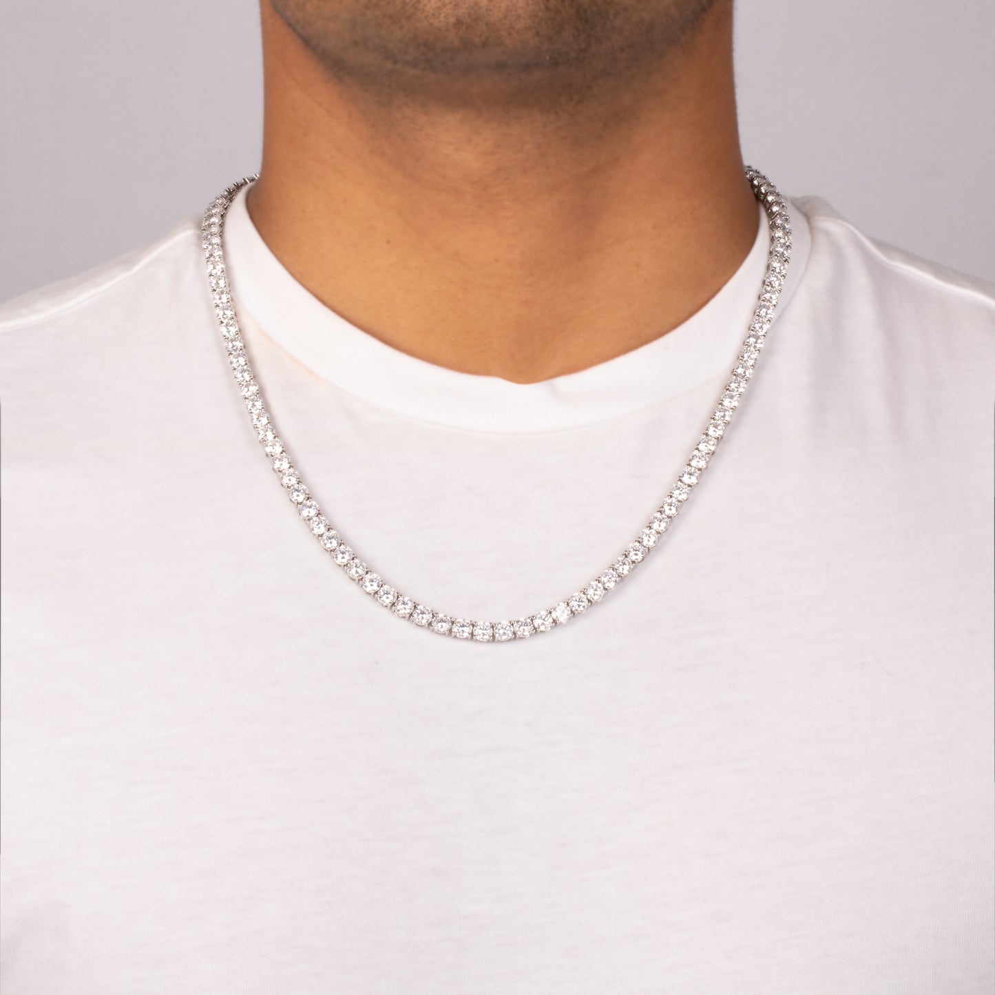 5MM TENNIS CHAIN-WHITE