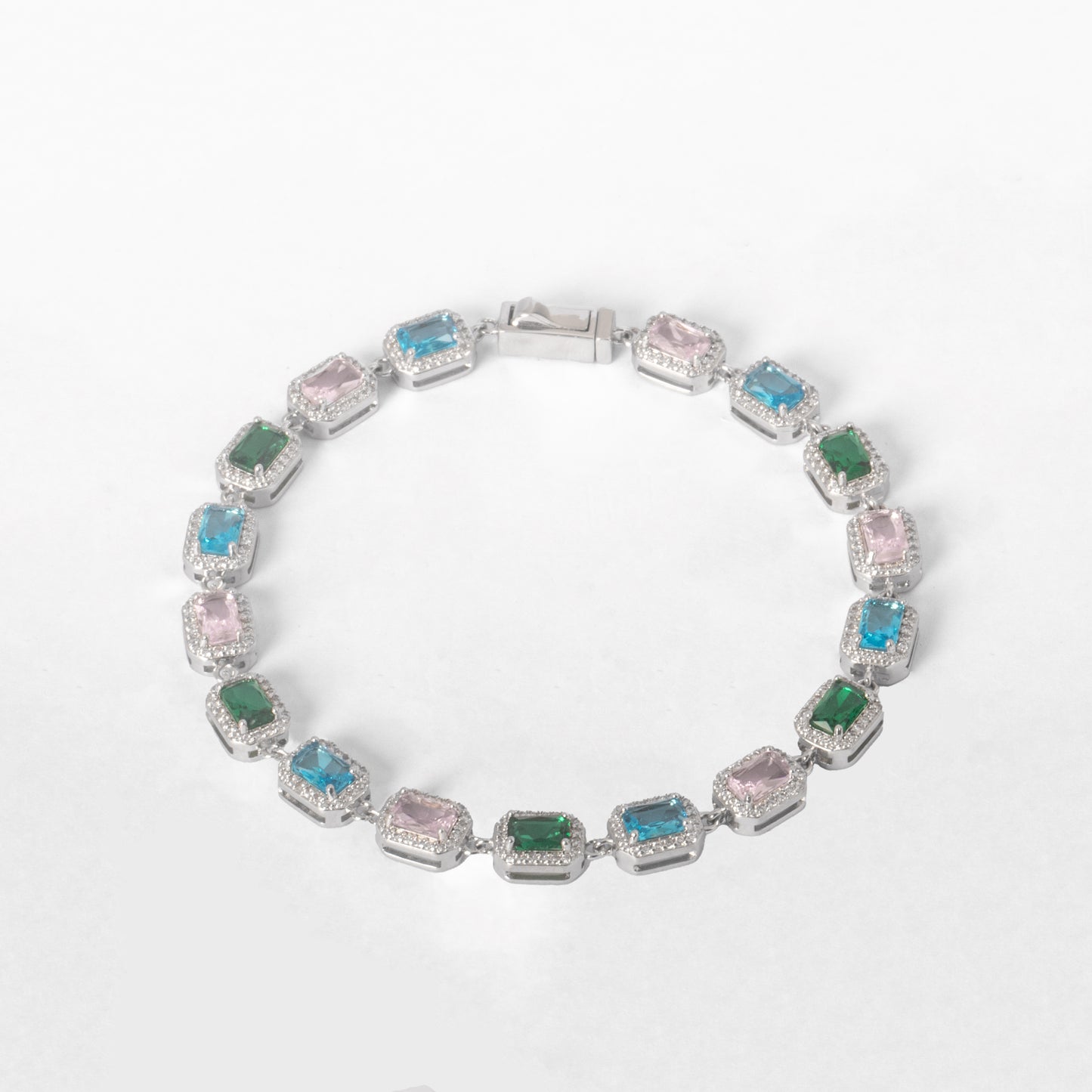 ICED MULTIGEMSTONE BRACELET