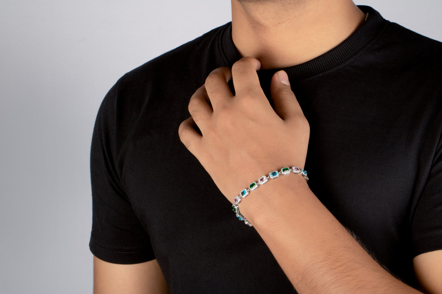 ICED MULTIGEMSTONE BRACELET