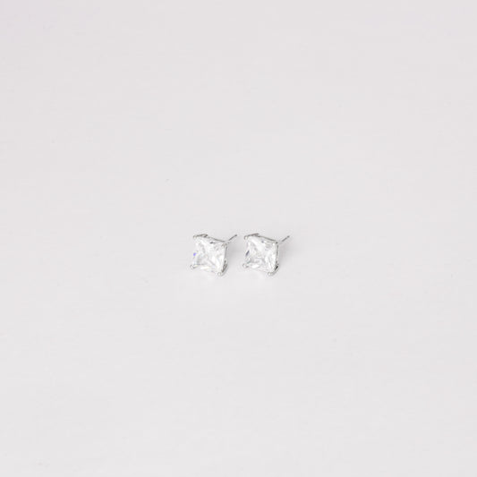 ICED SQAURE CUT STUD
