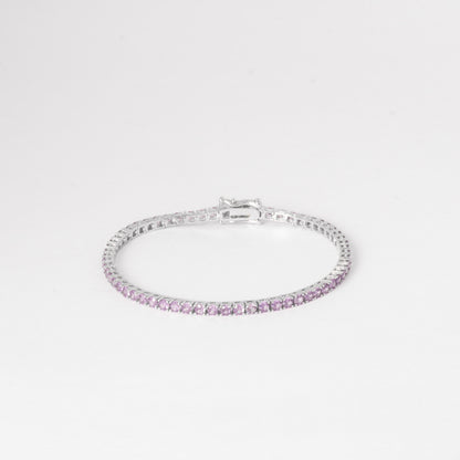 3MM TENNIS BRACELET- PURPLE