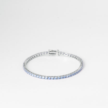 3MM TENNIS BRACELET- SKY BLUE