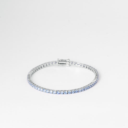 3MM TENNIS BRACELET- SKY BLUE