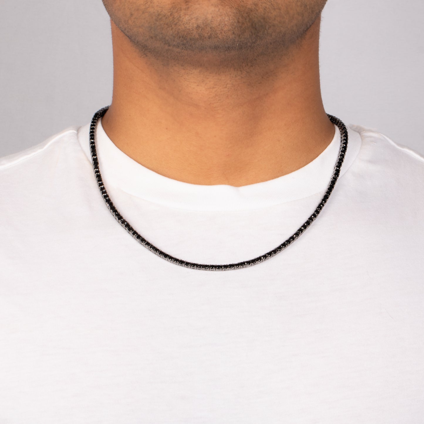 3MM TENNIS CHAIN - BLACK