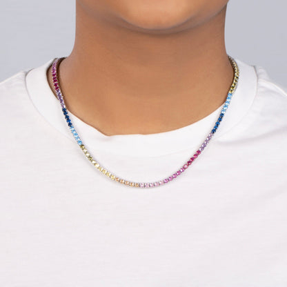 3MM TENNIS CHAIN - MULTI