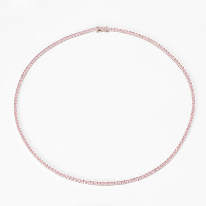 3MM TENNIS CHAIN-PINK