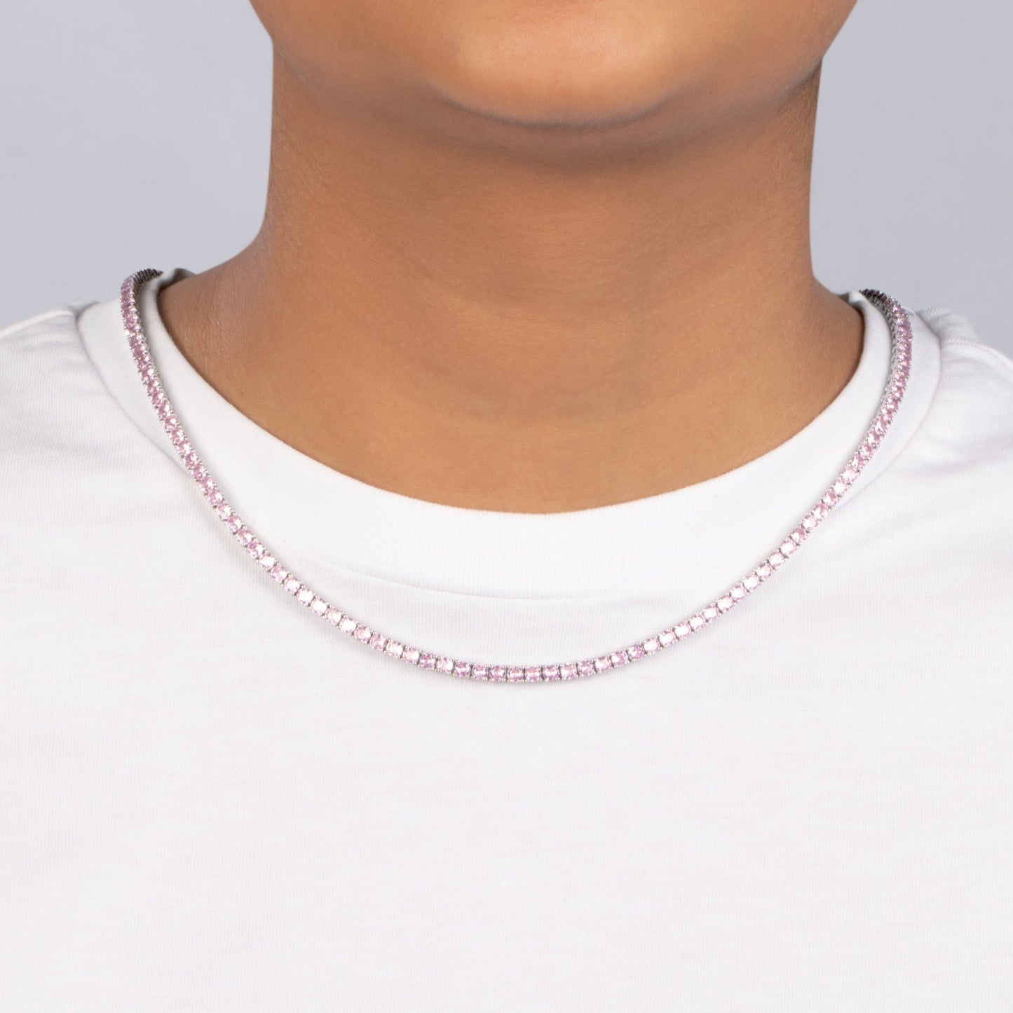 3MM TENNIS CHAIN-PINK