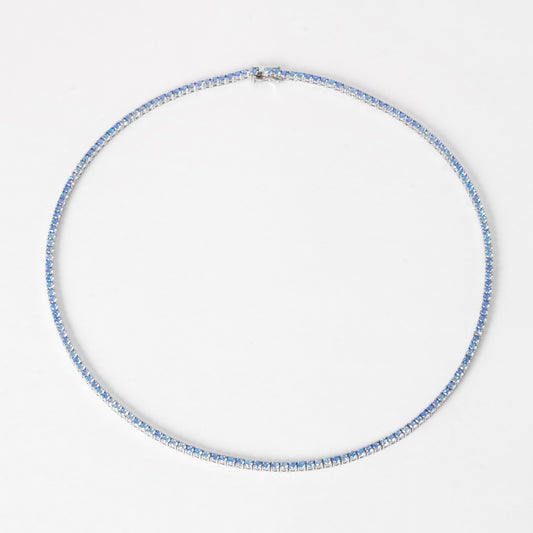 3MM TENNIS CHAIN - SKY BLUE