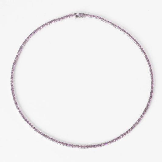 3MM TENNIS CHOKER - PURPLE